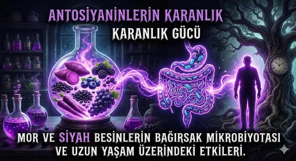 Antosiyaninlerin Karanlık Gücü: Mor ve Siyah Besinlerin Bağırsak Mikrobiyotası ve Uzun Yaşam Üzerindeki Etkileri