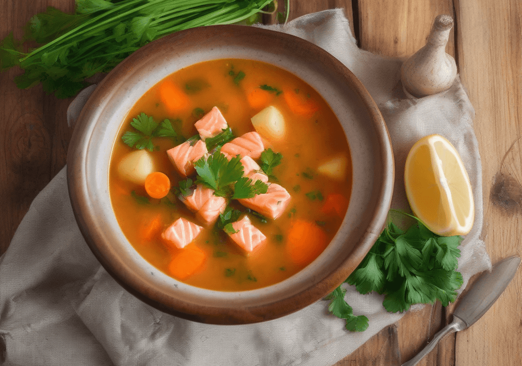 Balıkçı Usulü Somon Çorbası Tarifi