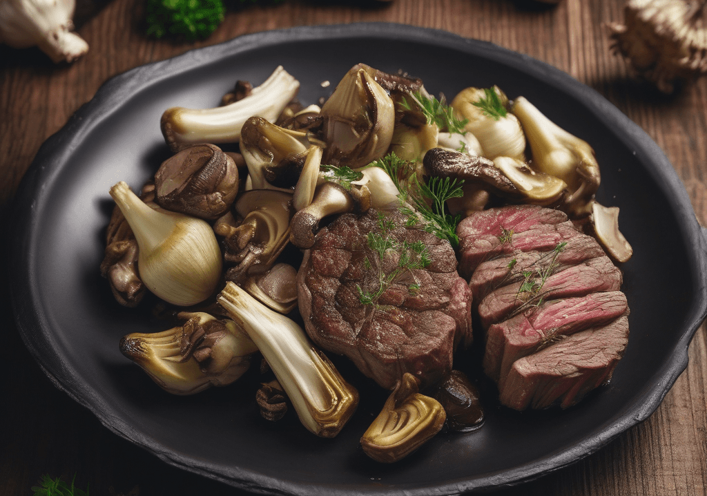 Enginarlı ve Mantarlı Dana Antrikot Tarifi