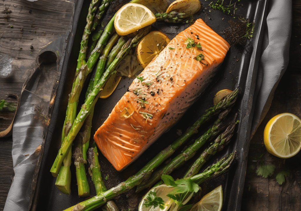 Fırında Sebzeli Somon Tarifi