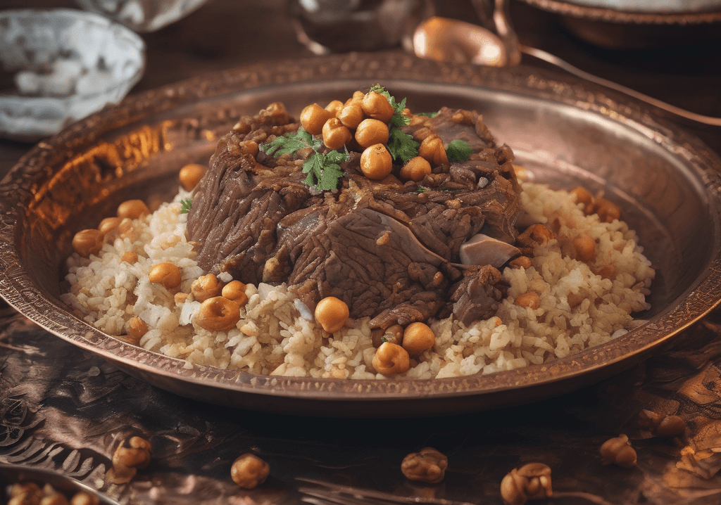 Geleneksel Dana Etli ve Nohutlu Düğün Pilavı: Anadolu Mutfağının Görkemli Lezzeti