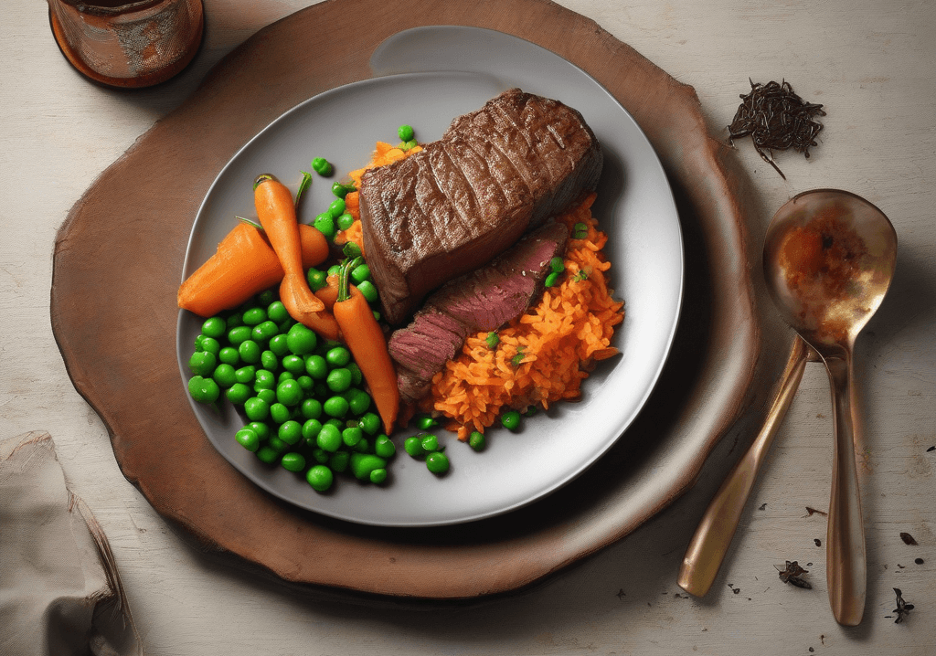 Geleneksel Soslu Dana Biftek ve Sebzeli Pilav Tarifi