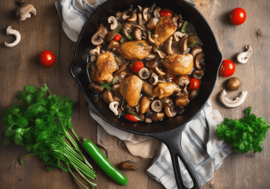 Mantarlı Tavuk Sote Tarifi