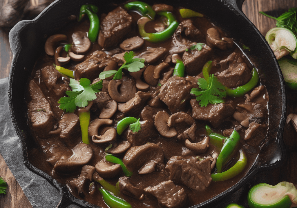 Mantarlı ve Sebzeli Dana Sote Tarifi