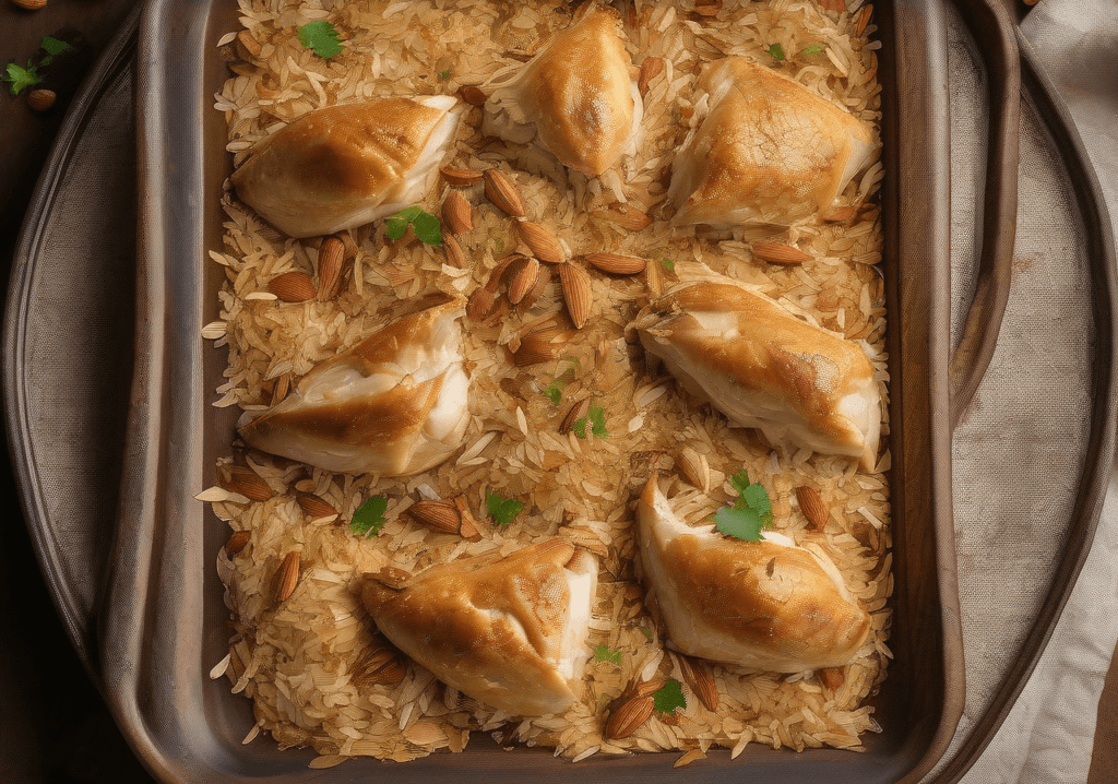 Ev Usulü Fırında Perde Pilavı Tarifi