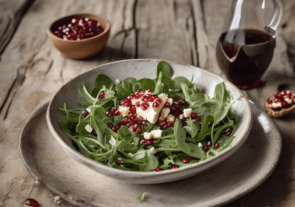 Roka ve Cevizli Tulum Peynirli Salata Tarifi