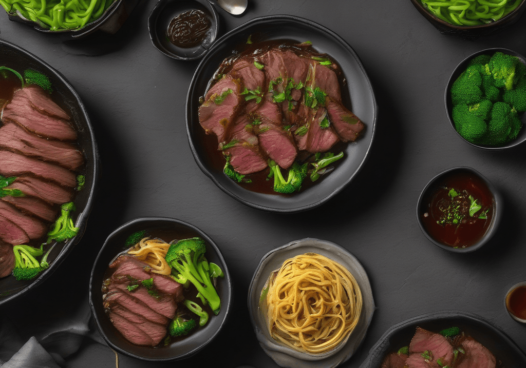 Soya Soslu Dana Eti ve Sebzeli Erişte Tarifi