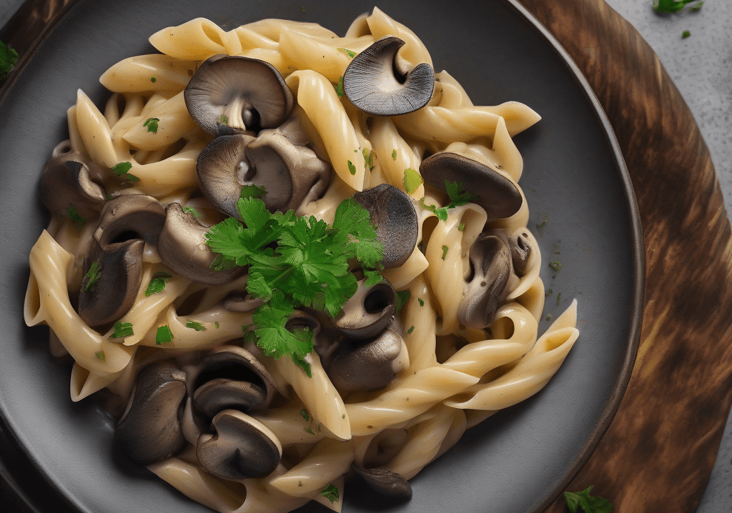 Vegan Kremasız Mantarlı Makarna: İpeksi Sos Sırrıyla
