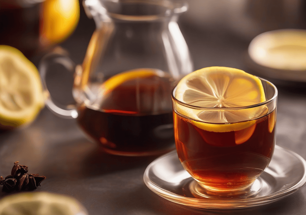 Limonlu siyah çay