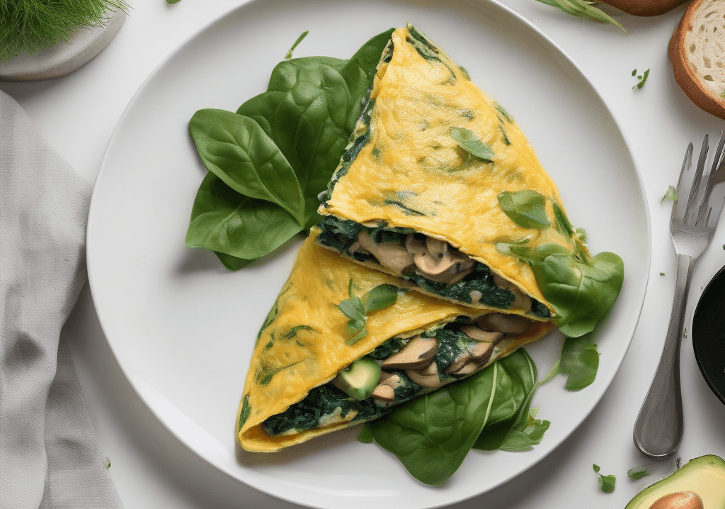 Keto Ispanaklı Mantarlı Omlet Tarifi: İpeksi Dokuda Gurme Dokunuş