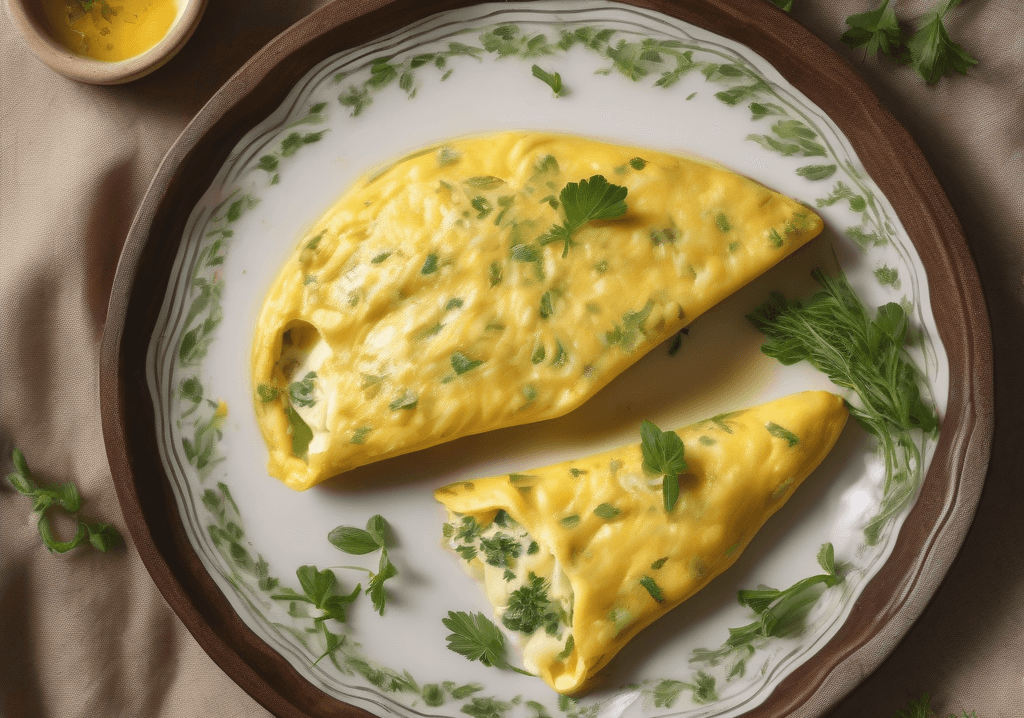 Van Usulü Otlu Peynirli Omlet Tarifi: Tam Kıvamında